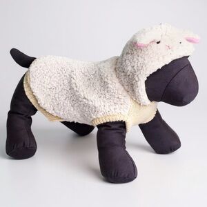 The Worthy Dog Sheep Pullover Sweater Hoodie Size Medium